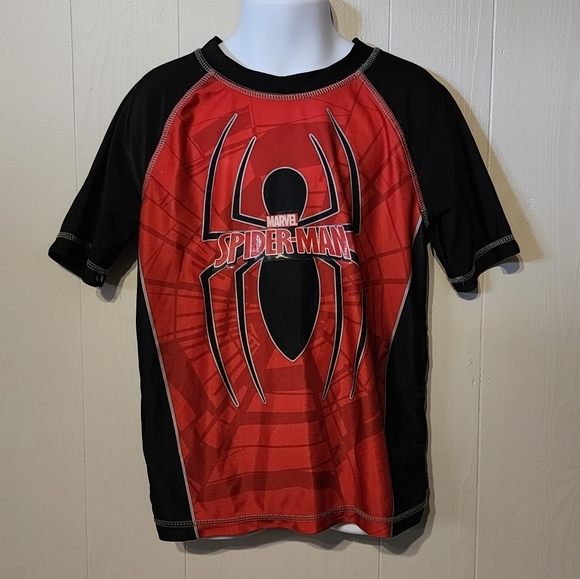 Marvel Other - Spiderman Swim Shirt Board Shirt Beach Size 7 A293